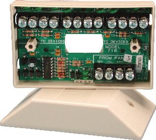 SIMPLE ADDRESSING Address the 711, 714, 714-8, 714-16, 715, 715-8, and 715-16 modules by setting two on-board rotary switches with a small screwdriver. The 712-8 uses slide dip switches.