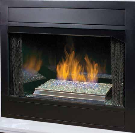 Rio Lights Series Glass Media (Clear Standard, Colors Optional) sapphire amber mint EXCLUSIVE FEATURES Sleek contemporary design is a beautiful alternative to traditional logs Clear glass pebble