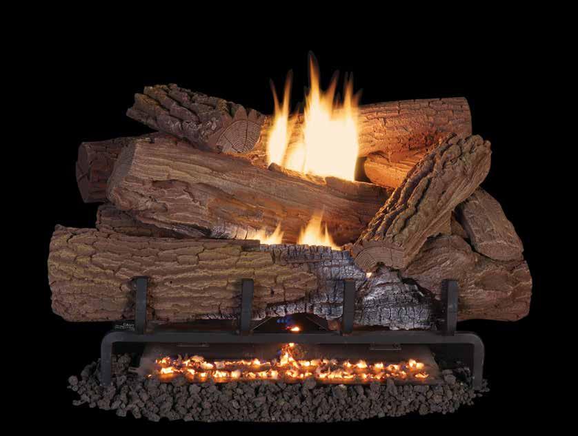Magni-Flame Series SHADY HOLLOW EXCLUSIVE FEATURES Featured in a Taurus See-Through Firebox Available in a wide range of sizes from 24" to 30" to an impressive 36" Highly detailed concrete logs with