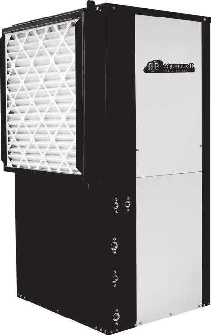 The Aquarius II Series features a state of the art two stage unloading scroll compressor which, when controlled by a multistage thermostat, stages the unit to match the demand for heating and cooling.