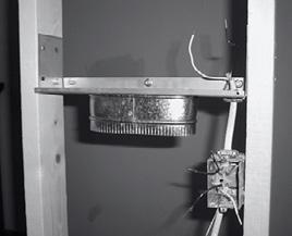 Position the fireplace in the desired location. 7. The junction box is used to house the speed control assembly, which controls fan speed and operation. Figure 4.3 Figure 4.2 4.