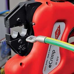 The KNIPEX ecrimp is designed to only require servicing after 25,000 crimping actions This means the intervals between