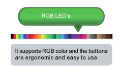 controller. Each mechanism has an LED indicator, adjustable through the colour spectrum via RGB. Dimensions: 43x23.5mm IA-KNX Slave Switch Mech / Code: M/ASP.