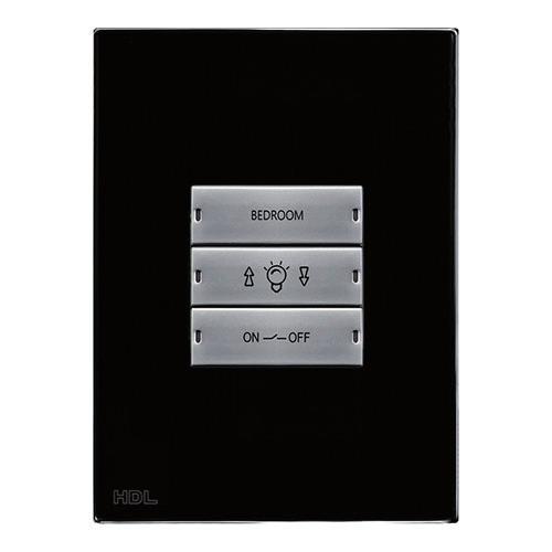 Switches HDL-KNX / Code: M/P03.2-460 Order Code: 50170 HDL KNX 3 Button Wall Switch Panel, LED Button Indicator, Insert Labelling, Black The HDL KNX M/P (01-02-03-04).