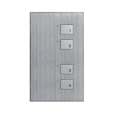 Switches HDL-KNX / Code: M/P01.3 Order Code: 50147 HDL KNX 2 Button Wall Switch Panel, LED Button Indicator, Engraving, Aluminium With a utilitarian aluminium fascia the HDL-M/P(01-02-04).