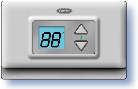 OWNER'S MANUAL DIGITAL MODEL THERMOSTAT P474-0140 Front Panel DISPLAY emergency aux.
