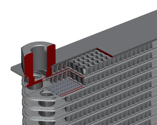 The main advantage of the RAAL shell heat exchangers consists of the modular construction and the flexibility in choosing the air fin height and type as well as the turbulator type.