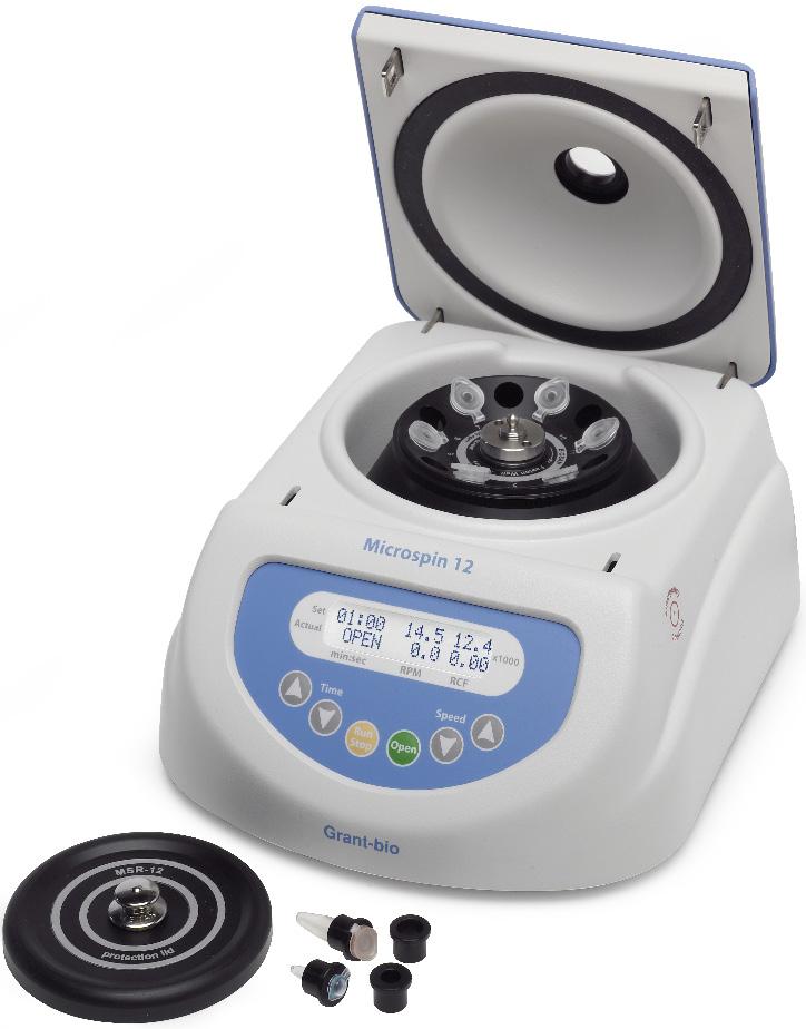 General purpose benchtop centrifuge Combined centrifuges/vortex mixers High speed microcentrifuge All-in-one PCR