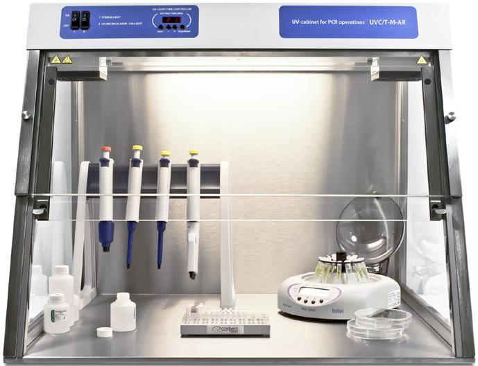 PCR UV cabinets - DNA/RNA PCR UV cabinets DNA/RNA PCR UV cabinets DNA/RNA Range of advanced benchtop UV cabinets providing aseptic conditions for a variety of
