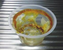 Pudding and yogurt  Cup noodles and spaghetti containers Remove food scraps with a