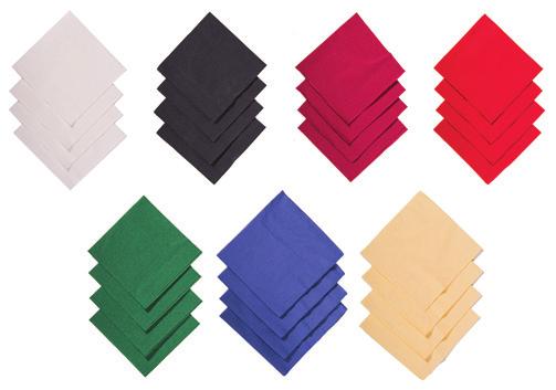 Napkins Our Cocktail Napkin Range In a variety of colours.