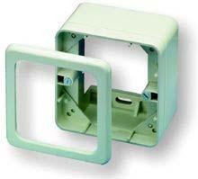 (80x80/75x75), colour white (RAL 9010), for DIN 2 Port Faceplate 2-0964830-1 Single Frame 2-0964361-2 Dual