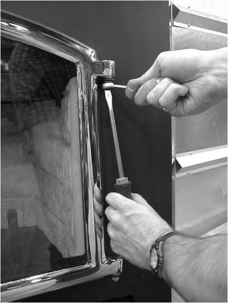The glass can be removed from the door but you will have to replace the window gasket.