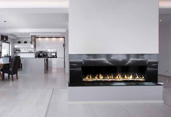 FORTY8 SLIM-LINE BUILT-IN FIREPLACE SINGLE-SIDED SEE-THRU BUILT-IN GAS FIREPLACE Create new perspectives with our Single-Sided or See-Thru model FORTY8 fireplaces.
