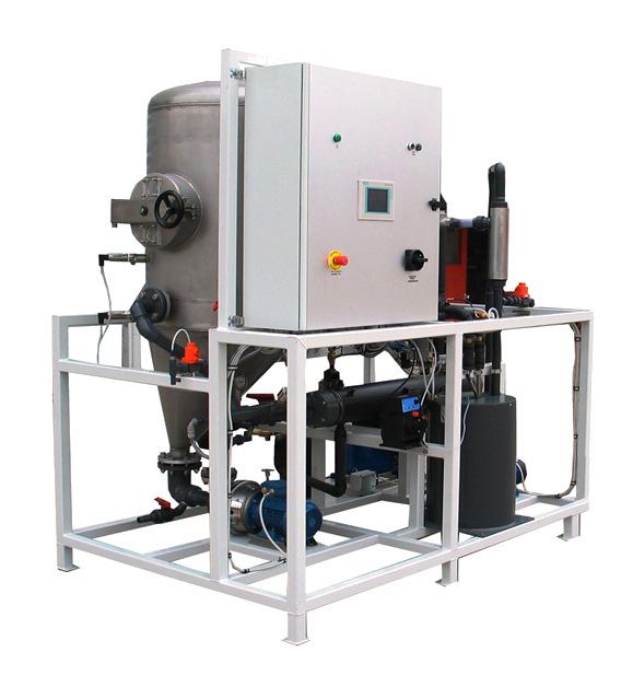 Evaporators can remove suspended solids, heavy metals, colour pigments and other non volatile products producing a distillate that in most cases