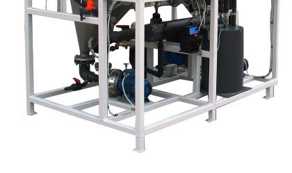system that prevents the build up of solids on the boiler surfaces.