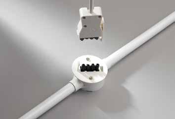 3mm Dual Detector Leads Connectors can be configured as rear or side entry VITM4L303100W 3 core luminaire lead (white), 1.0mm 2, (3 metres) VITM4L305100W 3 core luminaire lead (white), 1.