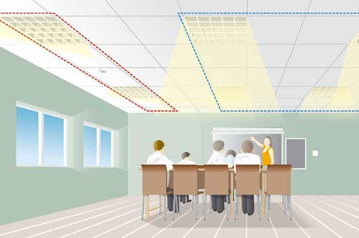 Technology Guide Vitesse Modular 23 Additional features and applications: Provides either presence or absence detection with maintained illuminance in an office or area, allowing the user to manually