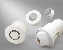 Six pole connections for luminaires fitted with a dimming ballast allows switching and dimming when used with Presence detectors or a SELV