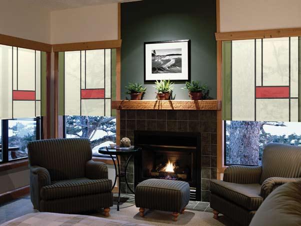 Lutron designs Choose from a variety of designs to accent your roller blinds. Lutron provides a selection of designs that can be printed on white SheerShade, privacy, and blackout fabrics.