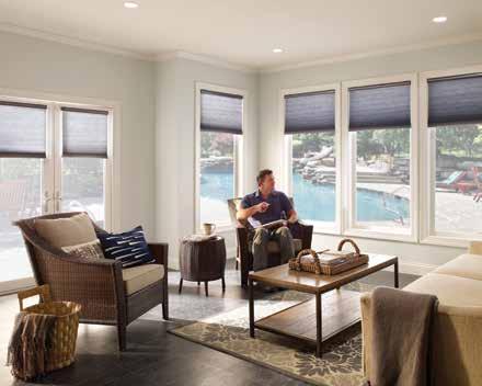 Save energy Lower shades in summer to insulate the space and help reduce cooling costs Raise shades in winter to let sun in during the day and lower them at night to trap the day s heat, and reduce