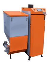 controllers with Fuzzy Logic or PiD versions and GPS/LAN modul Burners In models 25 and 38 kw is installed iron retortburner In models 50 and 75 kw is installed steel retort