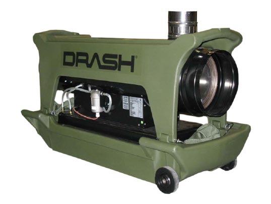 DRASH D-1000B HEATER NSNs: 8340-01-467-9165 Compact and Mobile, Indirect fuel fired air heater CSA B140.0-03 & B140.