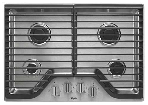 Cooktop Dishwasher-Safe Knobs Sea;ed Burners