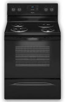 ELECTRIC RANGES 30 Free-Standing Deluxe Electric Range (WFC150MOE) 4.8 cu. ft.