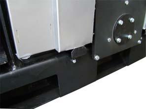 The WOS system is fitted on the infeed side Separate the pre-punched cutout for the WOS