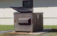 not attract flies to the building. Keep the areas around trash cans clean. Keep dumpsters and other garbage cans closed. Dumpsters should be emptied regularly (preferably twice weekly).