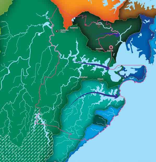 121 Figure 5-1: South District catchments and waterways Strategic Centre Sydney Drinking Water Catchment Port Jackson Basin Waterway District Centre District Boundary River