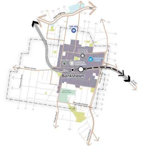 52 Figure 3-10 Bankstown district centre existing activities University/TAFE Local Government Office State Government Office Federal/Commonwealth Office Local Public Open Space Regional Public Open