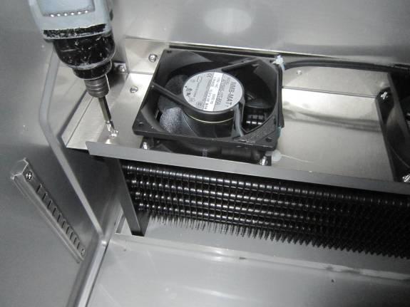 Unscrew the evaporator fan motor