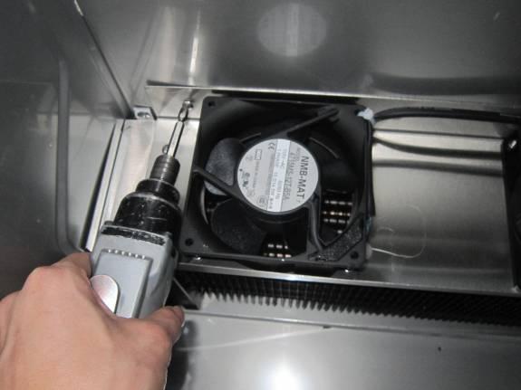 Disconnect the evaporator fan