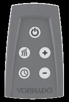REMOTE CONTROL (TVH 500 CHARCOAL MODEL ONLY) Screwdriver required. Your TVH 500 heater remote includes (1) coin-style CR2025 battery. Battery comes pre-installed.