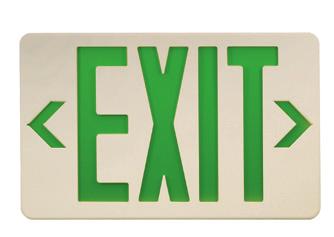 PE SERIES Injection-Molded Exit Sign IOTA s PE Series injection-molded thermoplastic exit signs combine discreet exit solutions with lightweight, durable design for either wall or ceiling