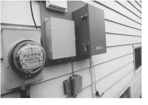 Electrical Outdoor Electric Meter Mains and