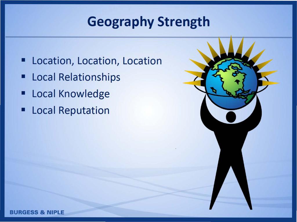 Geography Strength Location, Location, Location