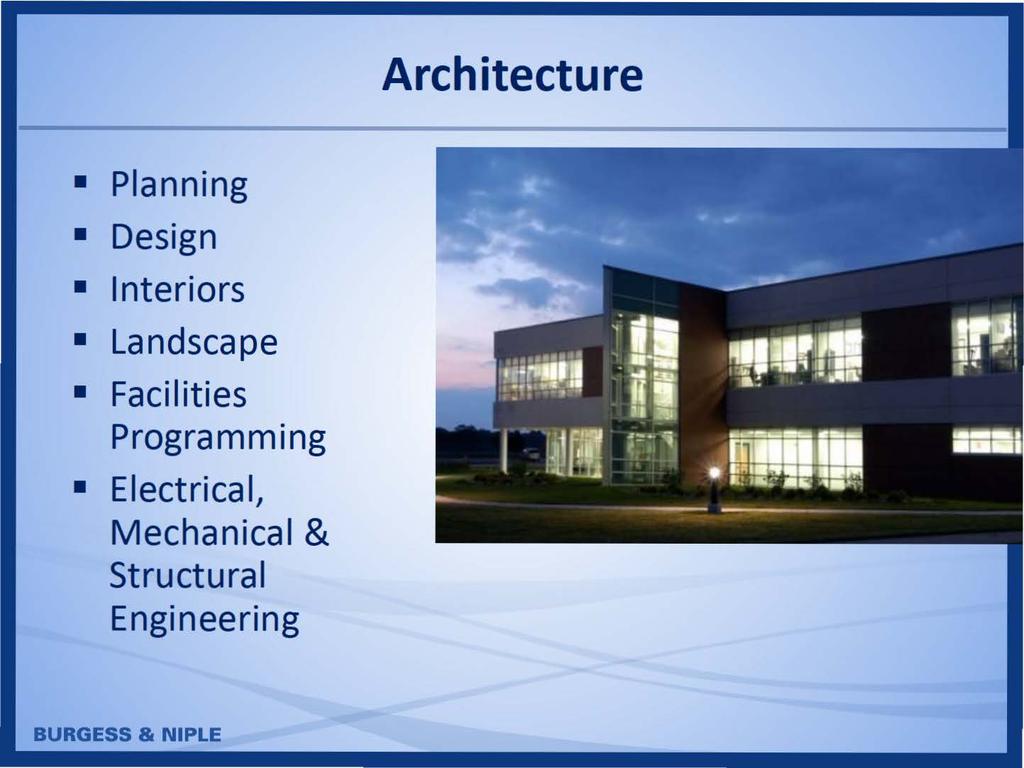 Architecture Planning Design Interiors Landscape Facilities
