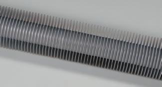 Fin heater large surface area for high heat output The fin heater consists of a galvanized tube or of an aluminium tube with epoxy powder coating through which hot