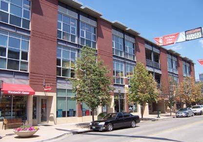 (Stapleton Denver, CO) This commercial building utilizes recessed windows,