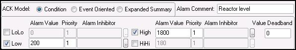 38 Chapter 2 Configuring Alarms 5 In the Alarm Comment box, type an alarm comment up to 131 characters. Note: The Alarm Comment box should not contain the double-quote character (").