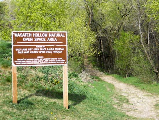 PARKS, RECREATION & OPEN SPACE portions of the Bonneville Shoreline Trail, an important regional recreational resource.