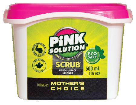PinkSolution Pink Solution is an all-purpose cleaning product which comes in a solid, concentrated form. It is a vegetable-based enzyme cleaner which is colourless and odourless.