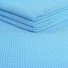 The waffle weave design is extremely absorbent, made specifically for fast drying.