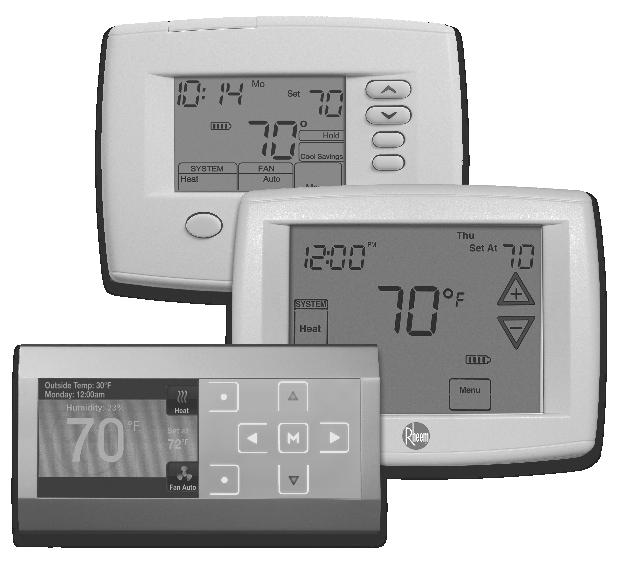 INSTALLATIN CESSIES oom Thermostats The heem Thermostat line