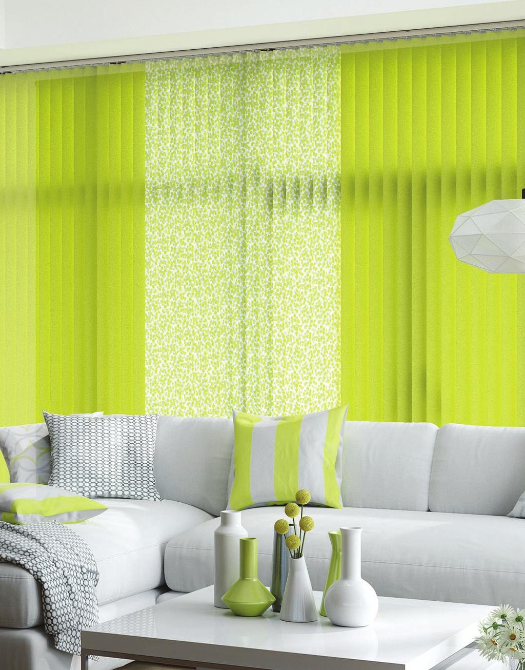 contemporary style try mixing and matching plain and patterned louvres to achieve a