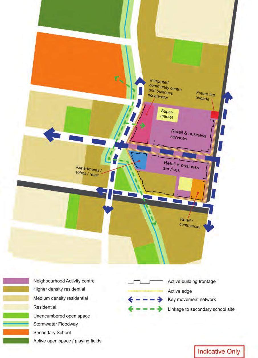 Figure 4: Concept plan for Large Neighbourhood Activity