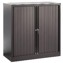 Steel Storage Tambour & 2 Door Cabinets